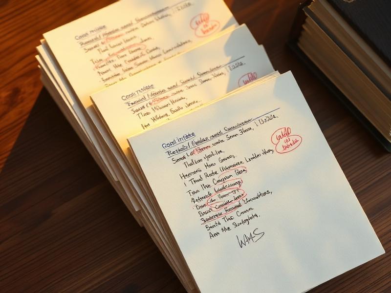 Stacked handwritten field intake notes with circled matching addresses